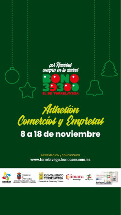 Abierta la inscripción de comercios para la 7ª Campaña Bono 39300 de Torrelavega