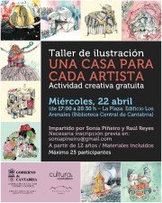 Cultura celebra un taller de ilustraciones sobre la muestra `Una casa para cada artista`