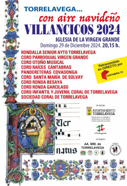 Diez agrupaciones participarán este domingo en el concierto `Torrelavega... con aire navideño. Villancicos 2024`