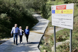 El Gobierno repara un camino rural que une el barrio de La Concha con Bustiguado (Valdáliga)