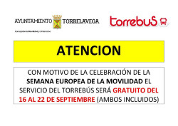 El Torrebus será gratis desde hoy con motivo de la Semana Europea de la Movilidad