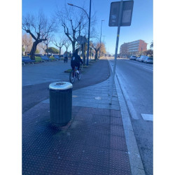 El vel&oacute;dromo carril-bici de Santander.    Por Carlos Magdalena