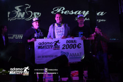 La Adamo Night City Trail donó 2.000 euros a AMAT