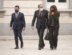 La defensa de Torra defiende ante el TS que le absuelva de una condena "por tres palabras en una pancarta"