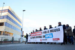 La huelga de Aspla suma ya 38 días sin visos de solución