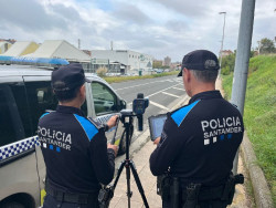 La Policía de Santander adquiere un nuevo radar móvil con el que podrá sancionar con mayor comodidad