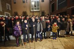 La Ronda Marcera de Torrelavega recorre el barrio Covadonga en la 34 edición de las marzas