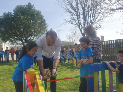 López Estrada inaugura la nueva casita de juegos del Pintor Escudero Espronceda