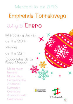 Los soportales de Torrelavega acogerán un Mercadillo de Reyes con una docena de expositores