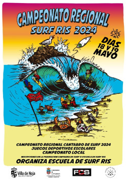 Noja acogerá este fin de semana el Campeonato Regional de Surf Ris 2024