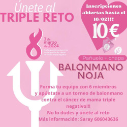 Noja acogerá hoy un torneo de balonmano contra el cáncer de mama