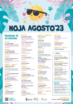Noja en fiestas en agosto con una amplia  oferta de ocio y cultura con actuaciones de música, teatro, magia y cine,