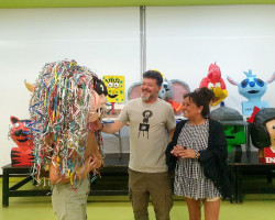 Torrelavega expone los cabezudos elaborados por los niños del Taller Fran Querol